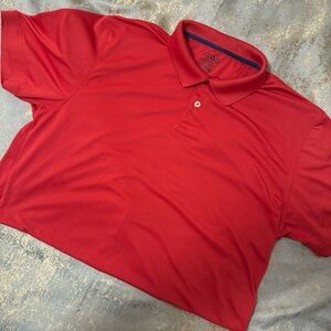 IZOD Performance Men’s Collared Red Golf Polo Shirt Size XL